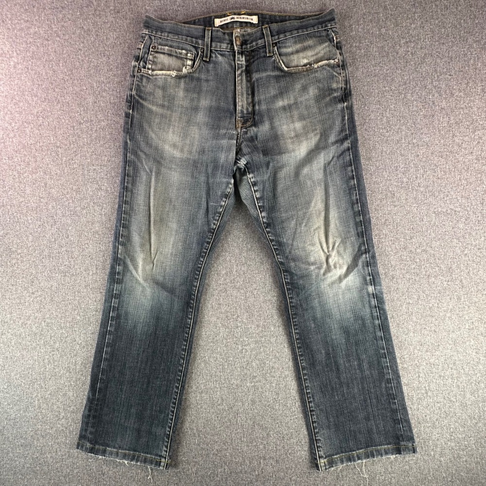 Agave Jeans Mens 35 The Waterman Relaxed Straight Blue Leucadia Flex USA Made